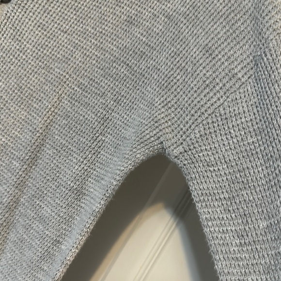 American Eagle Outfitters Gray Tie Front Long Sleeve Hoodie - Picture 8 of 9